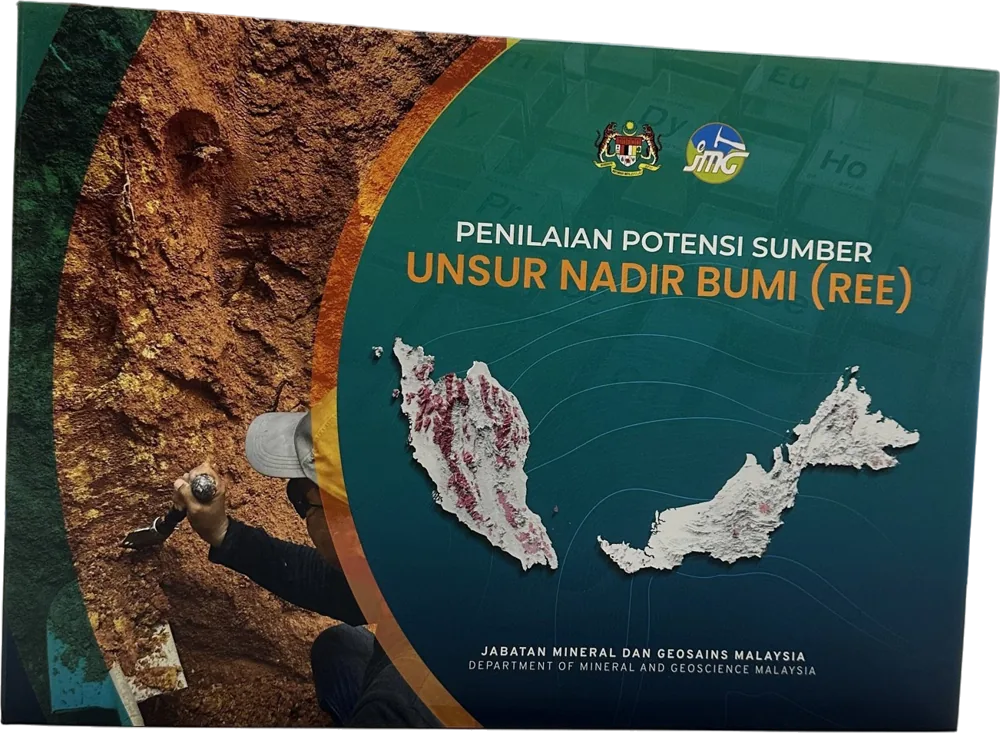 Unsur Nadir Bumi (REE), printed by D'FA Print