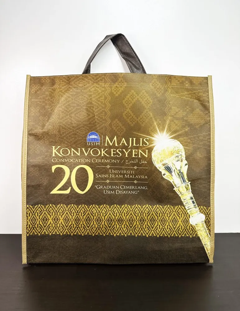 Printed convocation tote bag