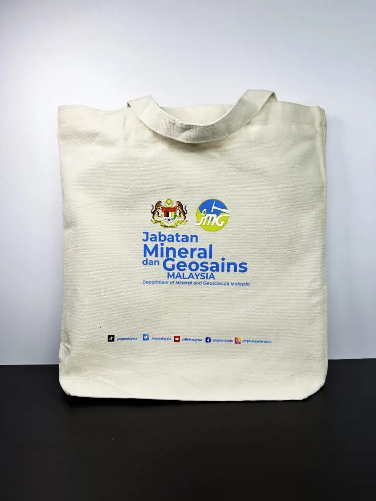Jabatan Mineral dan Geosains: Canvas tote bag